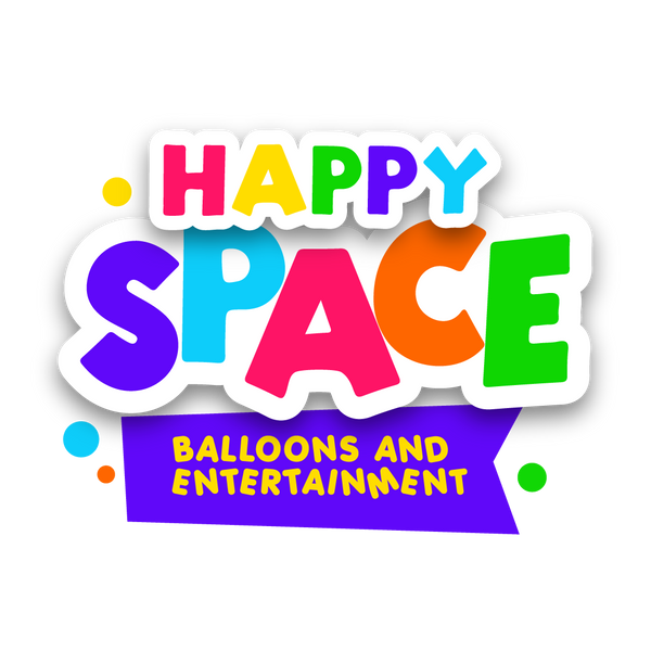 Happy space balloons and entertainment